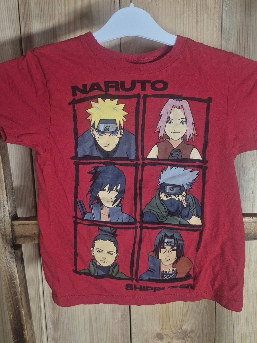 Naruto Kids' Red Graphic Short Sleeve Tee